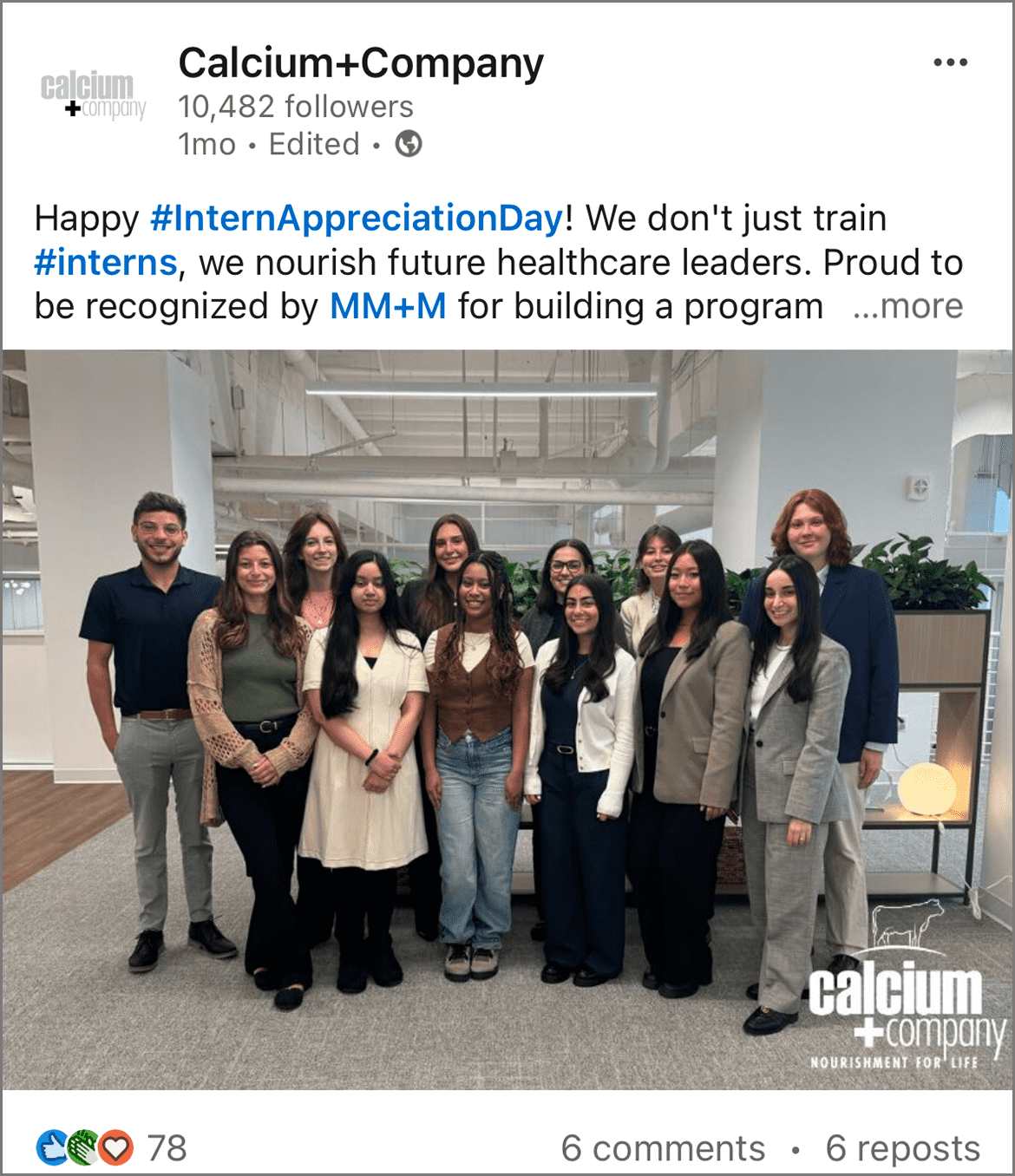 2024 Pharm Fellow internship class LinkedIn post