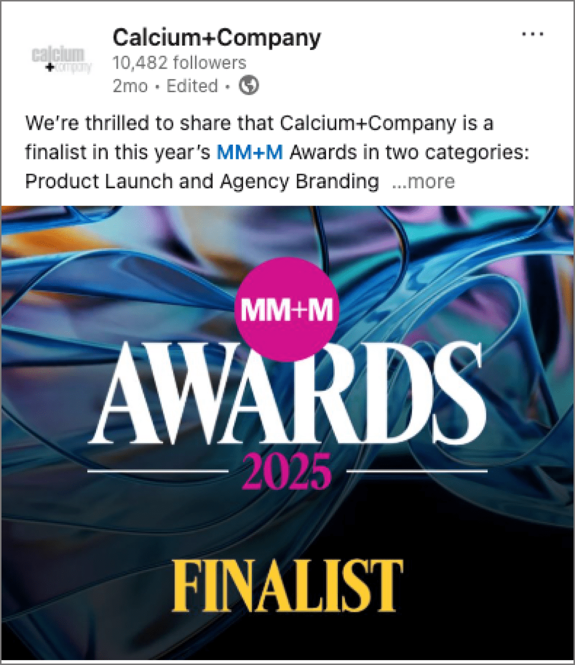 Celebrating Greg's American Heart Association Award Instgram post